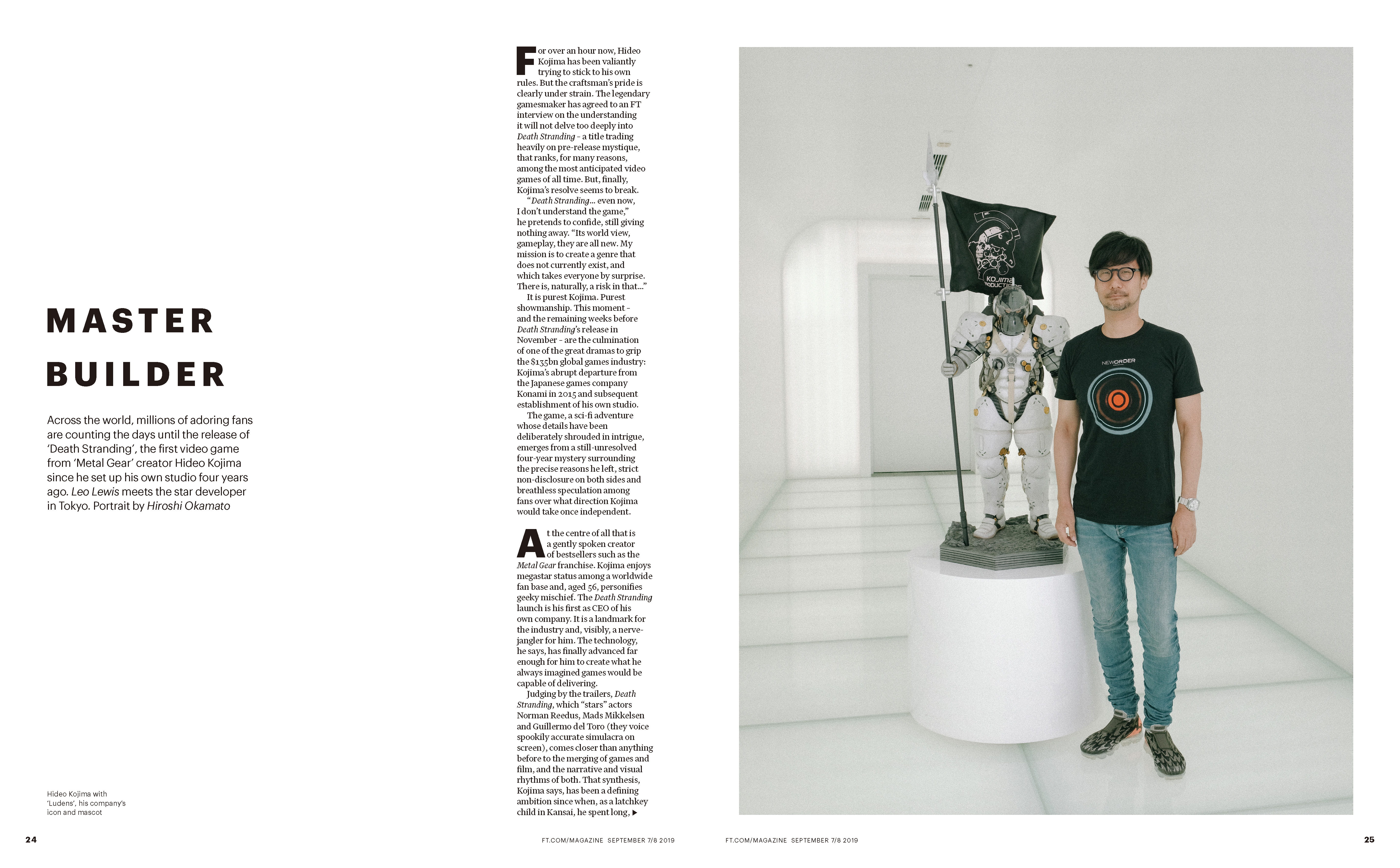 Hideo Kojima / Financial Times Weekend Magazine